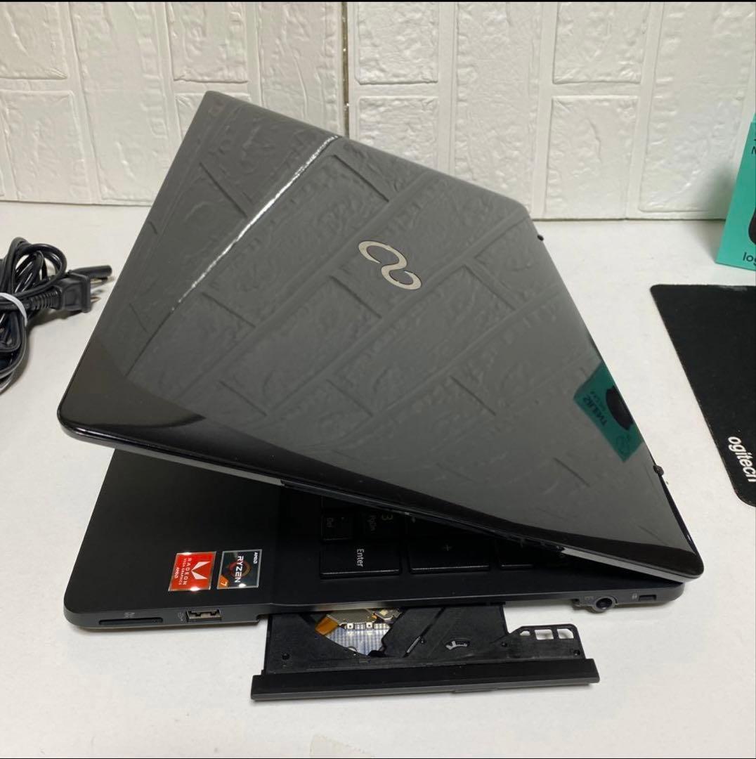 Windows11 オフィス付きRYZEN7 SSD256GB 富士通ノートPC