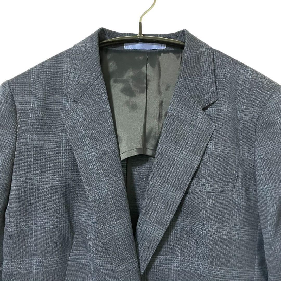 【美品】LES MUES レミュー スカートスーツ ストレッチ 洗える L 紺青