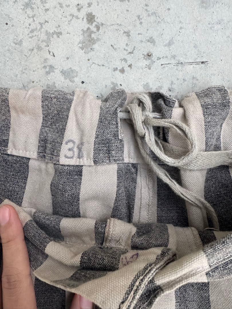 vintage prisoner pants 縦ストライプ