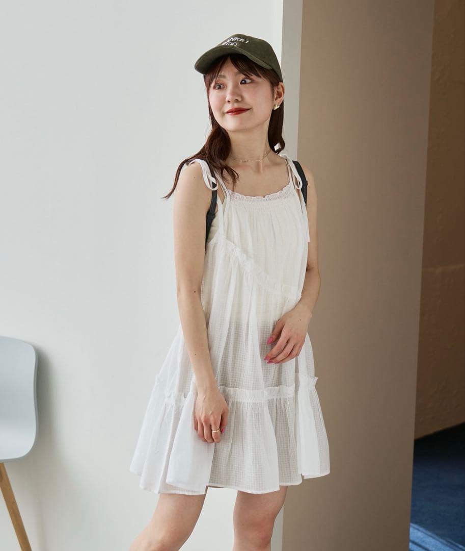 新品未使用 タグ付き kastane インド綿ティアードチュニック