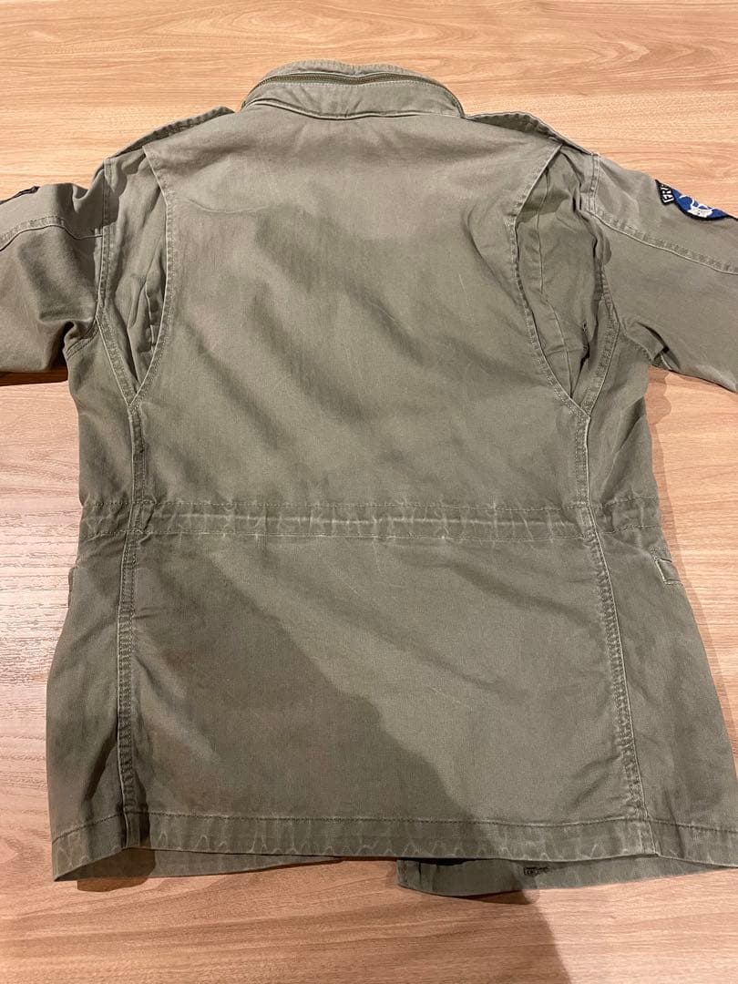 希少XS！名作 ポロ ラルフローレンM-65 フィールドジャケット ワッペン加工