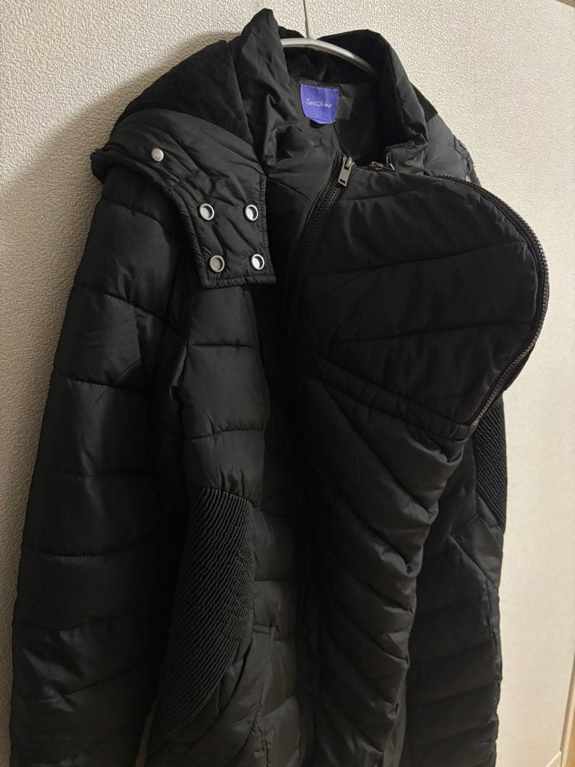 【Seraphine】マタニティダウンコート抱っこ兼用 ママコート 黒 UK8