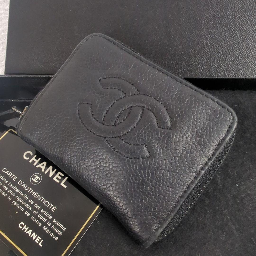 CHANEL シャネル ココマーク ジップ ケース 小銭入れ