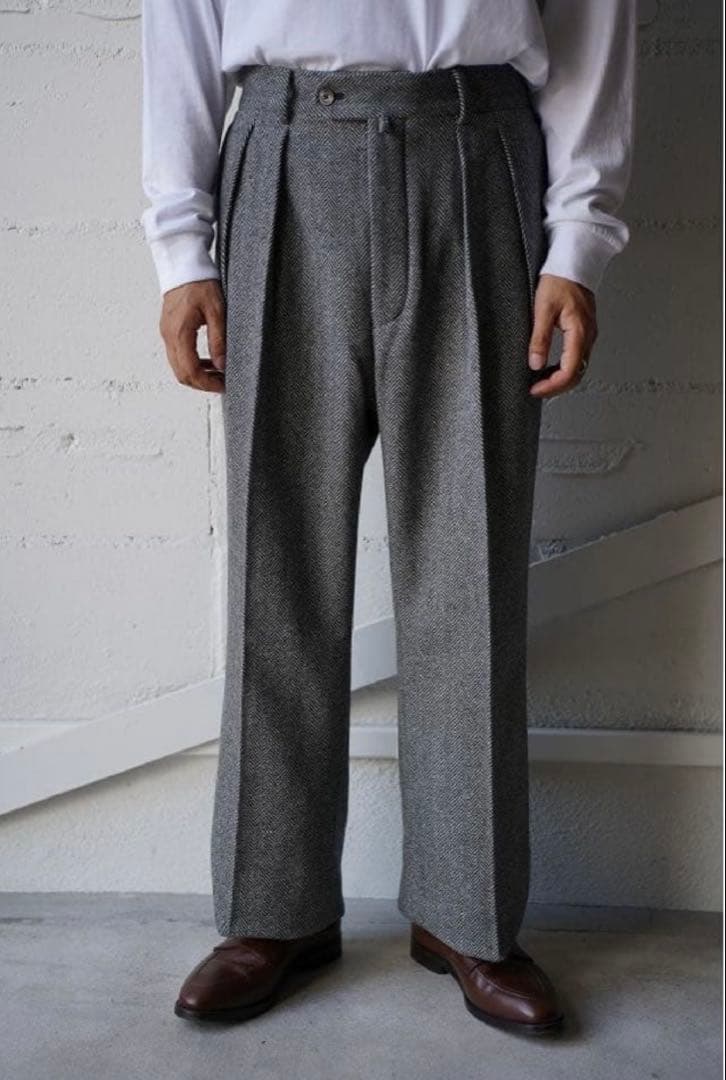 【NEAT】ヘリンボーン スラックス