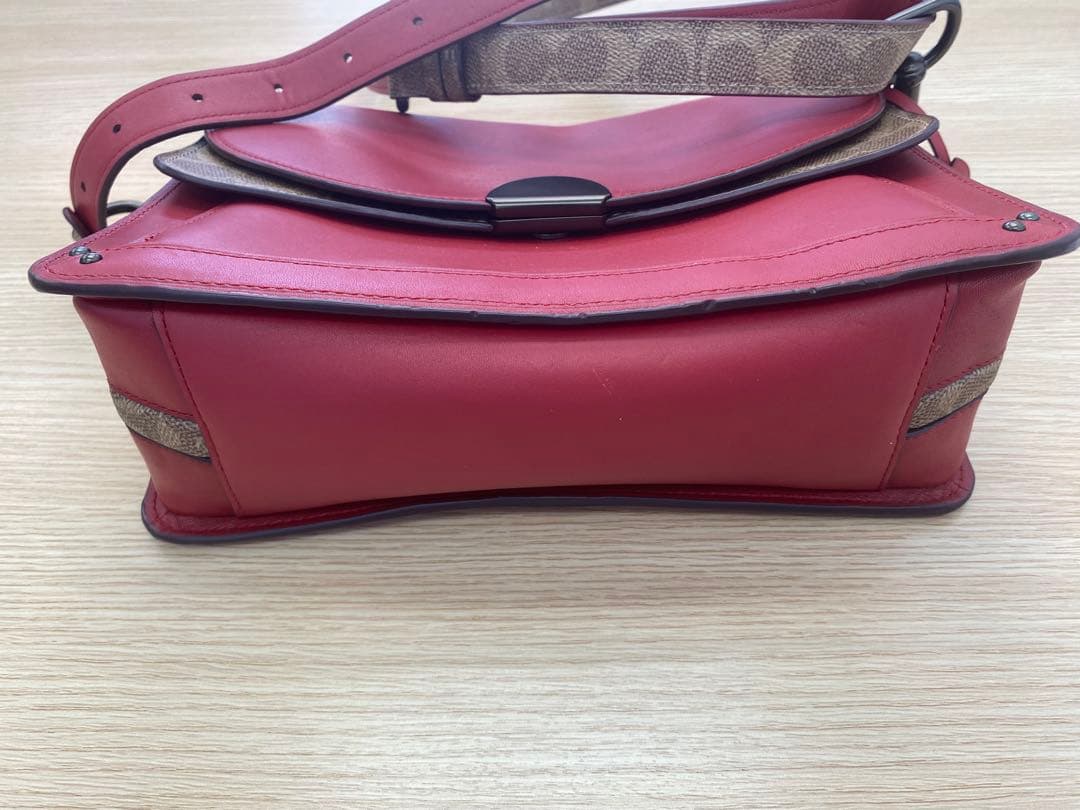 COACH シグネチャー チェーン 2WAY フラップ クラッチショルダーバッグ