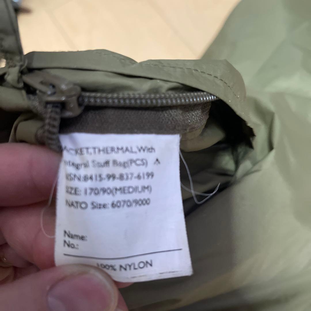 サイズM 実物 イギリス軍 PCSサーマルジャケット