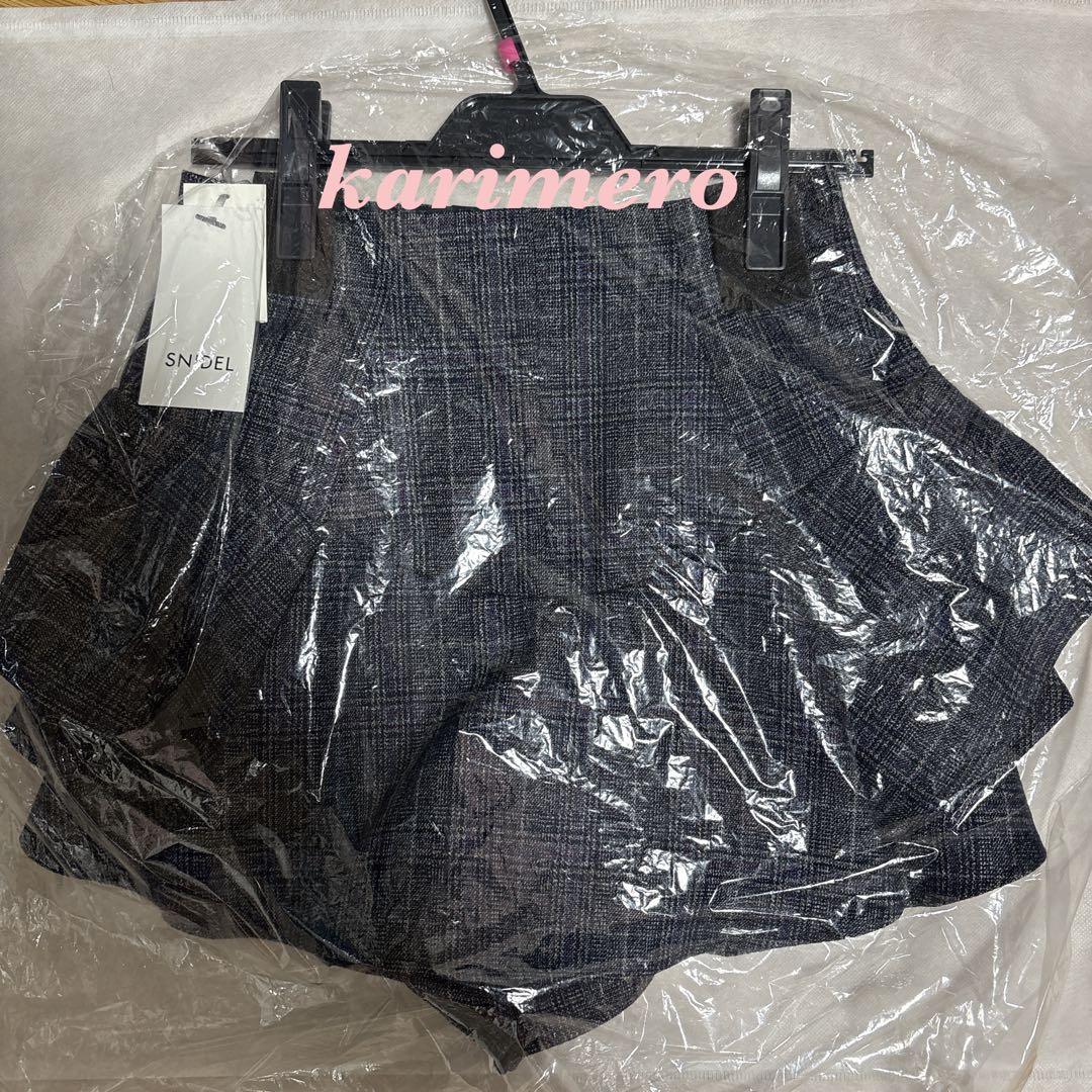 完売Sサイズ♥️新作新品✨SNIDEL レイヤードフリルミニスカショーパン