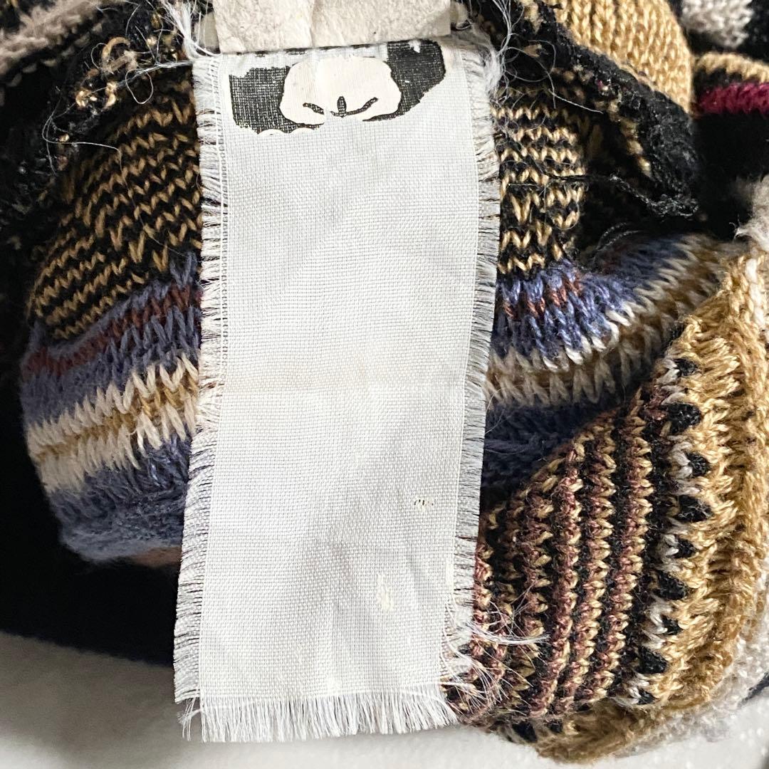 A18446 TUNDRA オーバーサイズ 3Dニット 3XLT マルチカラー