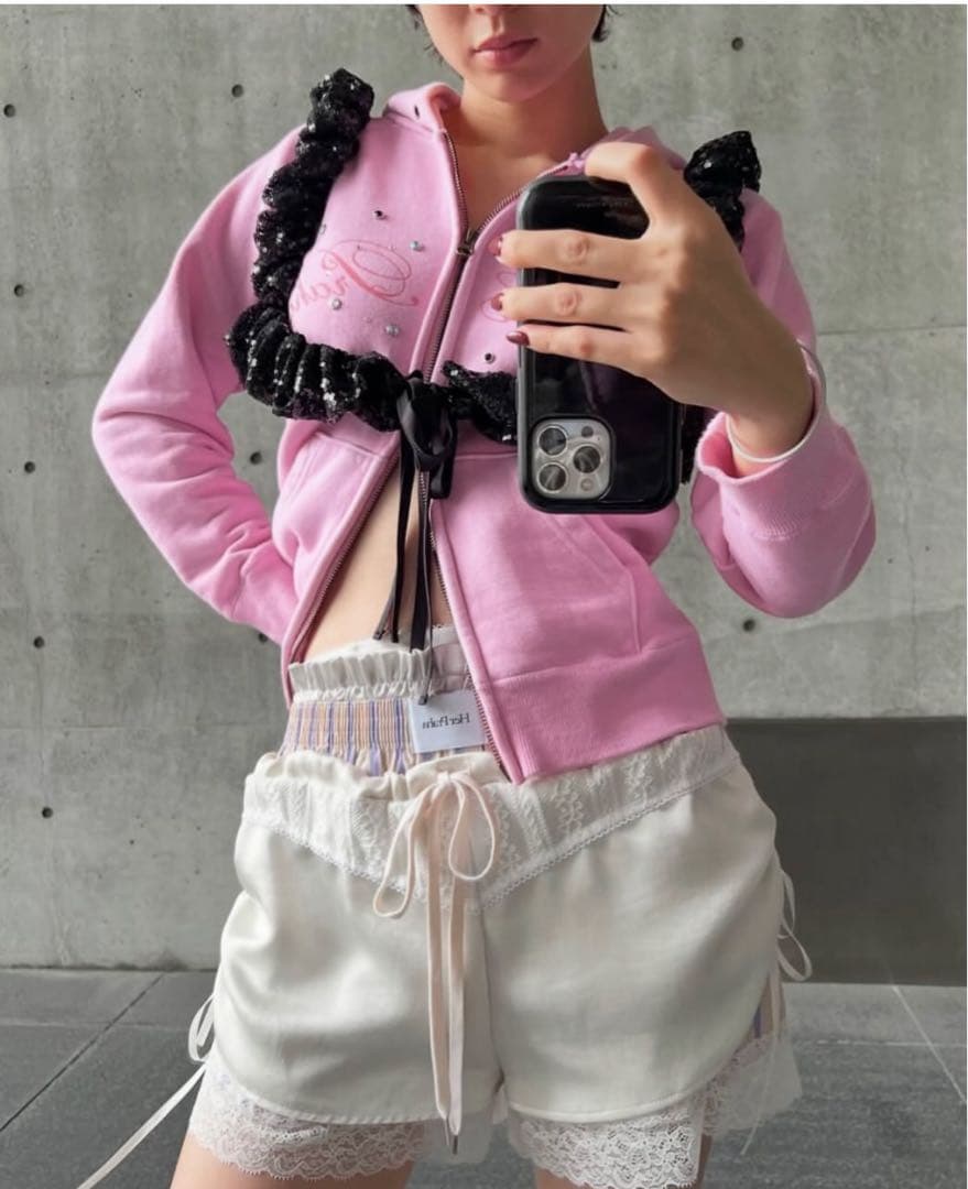 パンツ HP layered shorts shorts /Her Praha 25ss