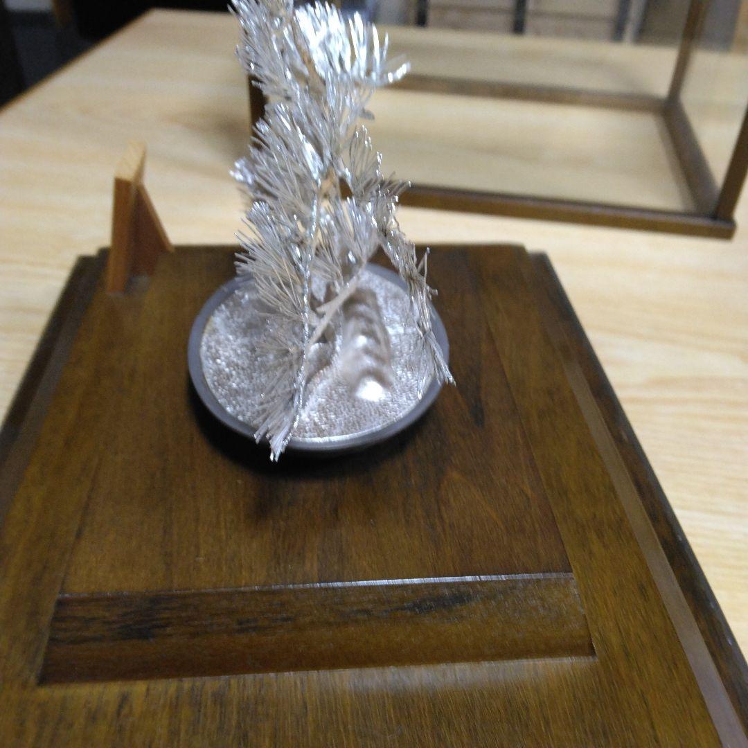 純銀製 光則作 銀細工 松　保証書 ケース付き　美品