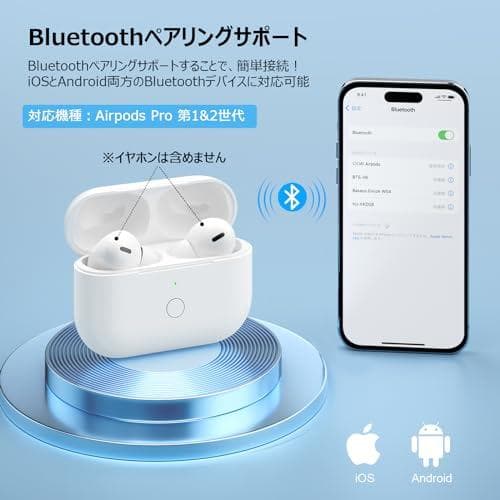 Mounno USB-C充電ケース、Airpods Proとの互換性あり、タイm