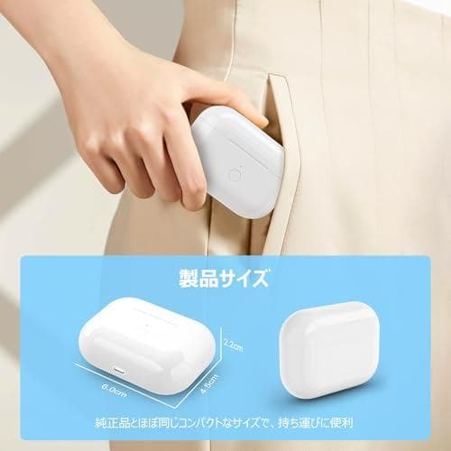 Mounno USB-C充電ケース、Airpods Proとの互換性あり、タイm
