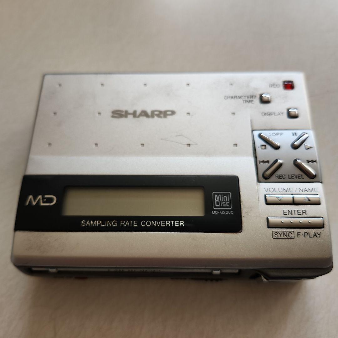 SHARP ポータブルMDレコーダープレイヤー