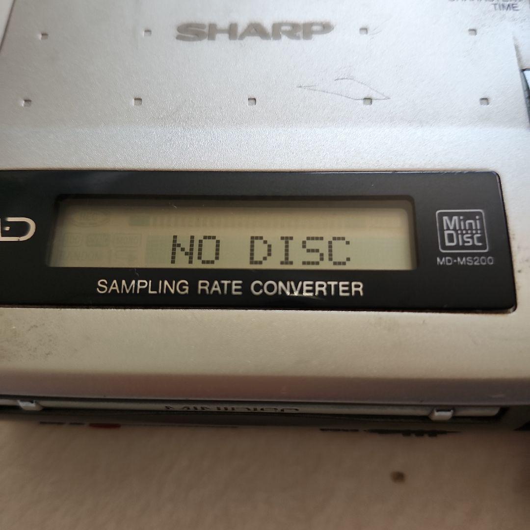 SHARP ポータブルMDレコーダープレイヤー