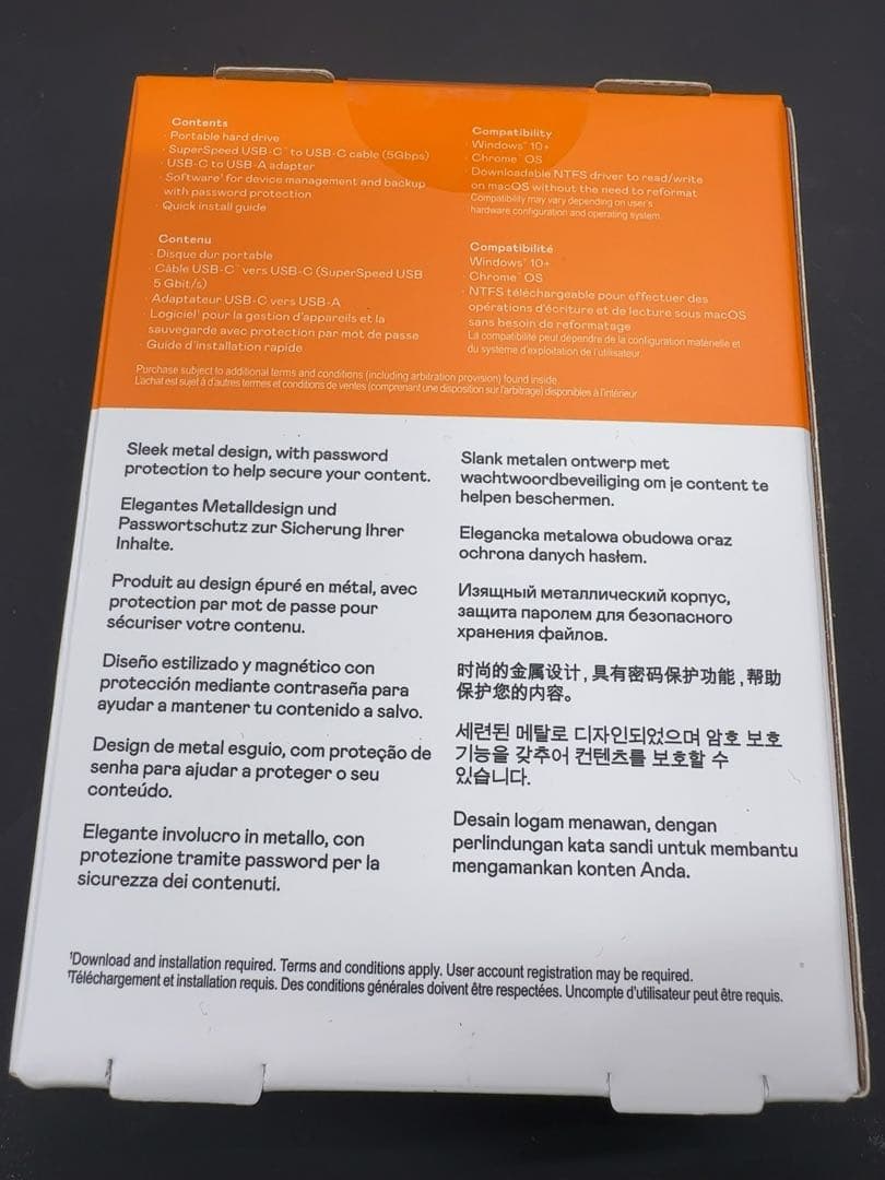 ウエスタンデジタル WD ポータブルHDD 5TB USB Type-C