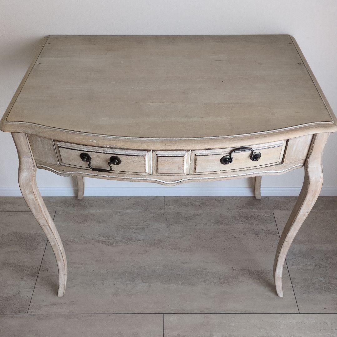 デスク（シャビーシック　フレンチシャビー　アンティーク　白家具）