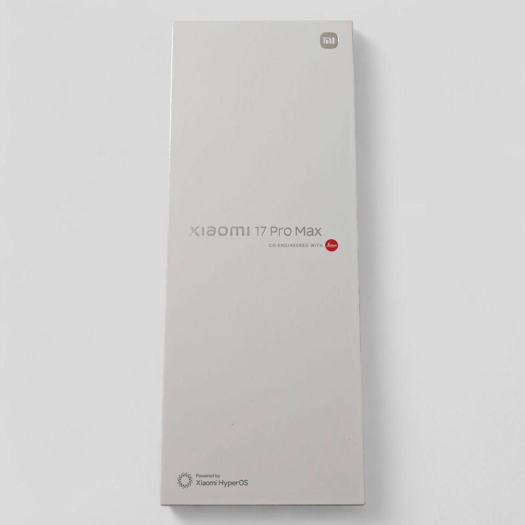 【新品未開封】XIAOMI 17 Pro Max 12GB/512GB 中国版
