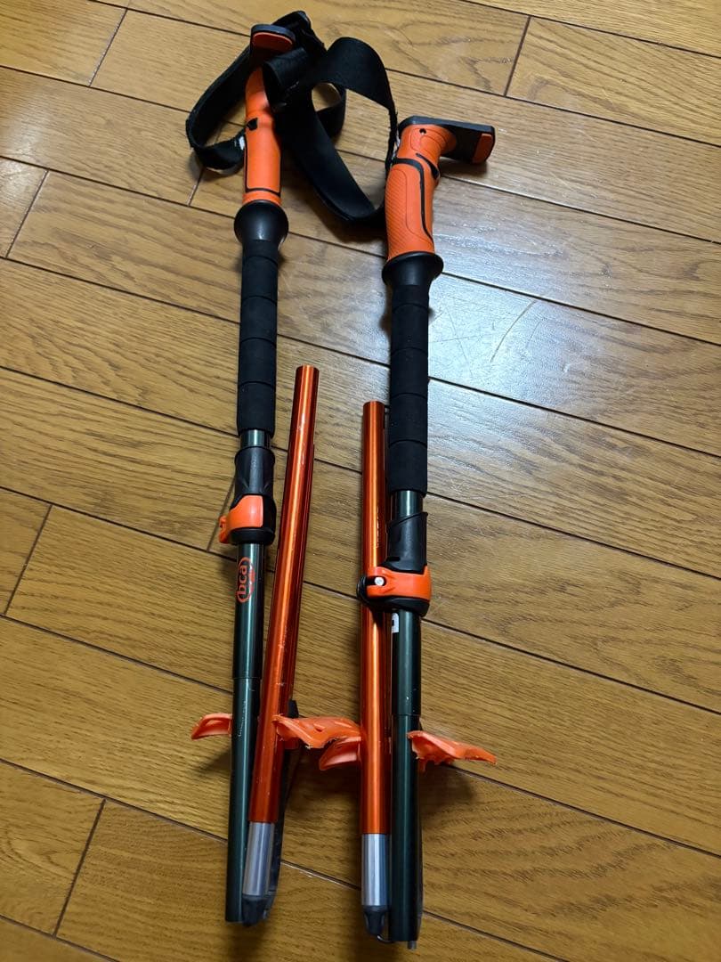 BCA 伸縮式　ポール　オレンジ/黒
