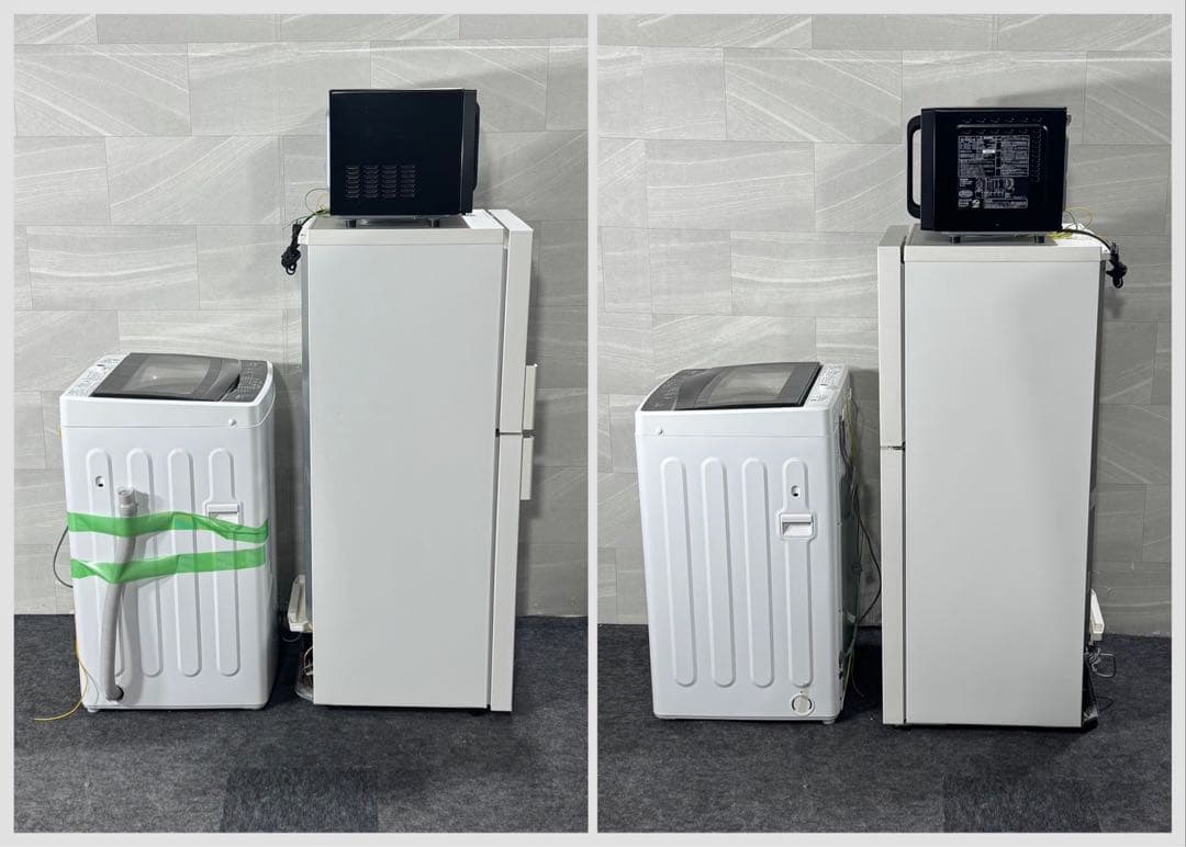 冷蔵庫 洗濯機 電子レンジ 3点セット 2019年 単身用 格安 d4202