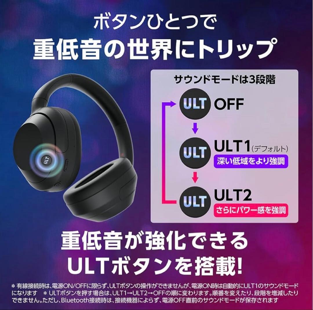 SONY ワイヤレスヘッドホン　WH-ULT900N