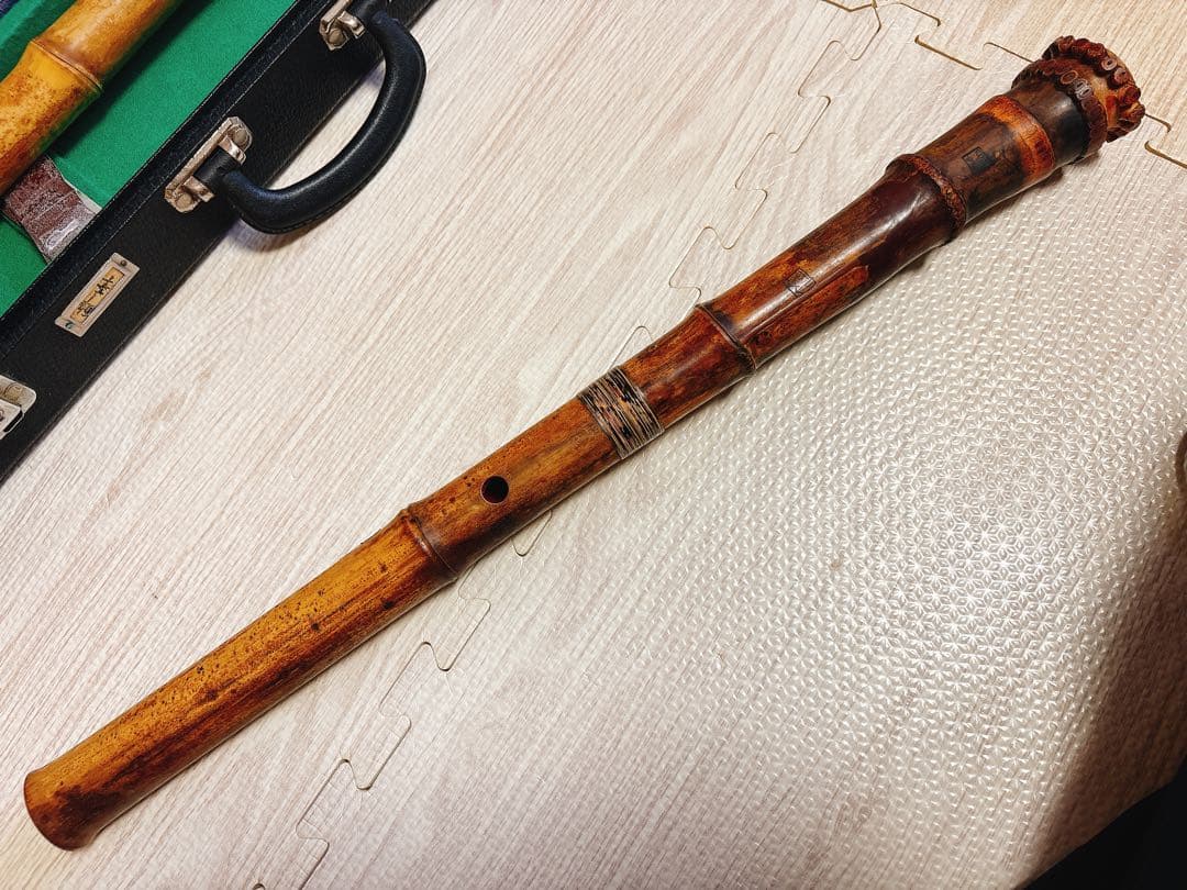 尺八 容山　超稀品管　特選管　2本セット　ケース付き　68万円相当