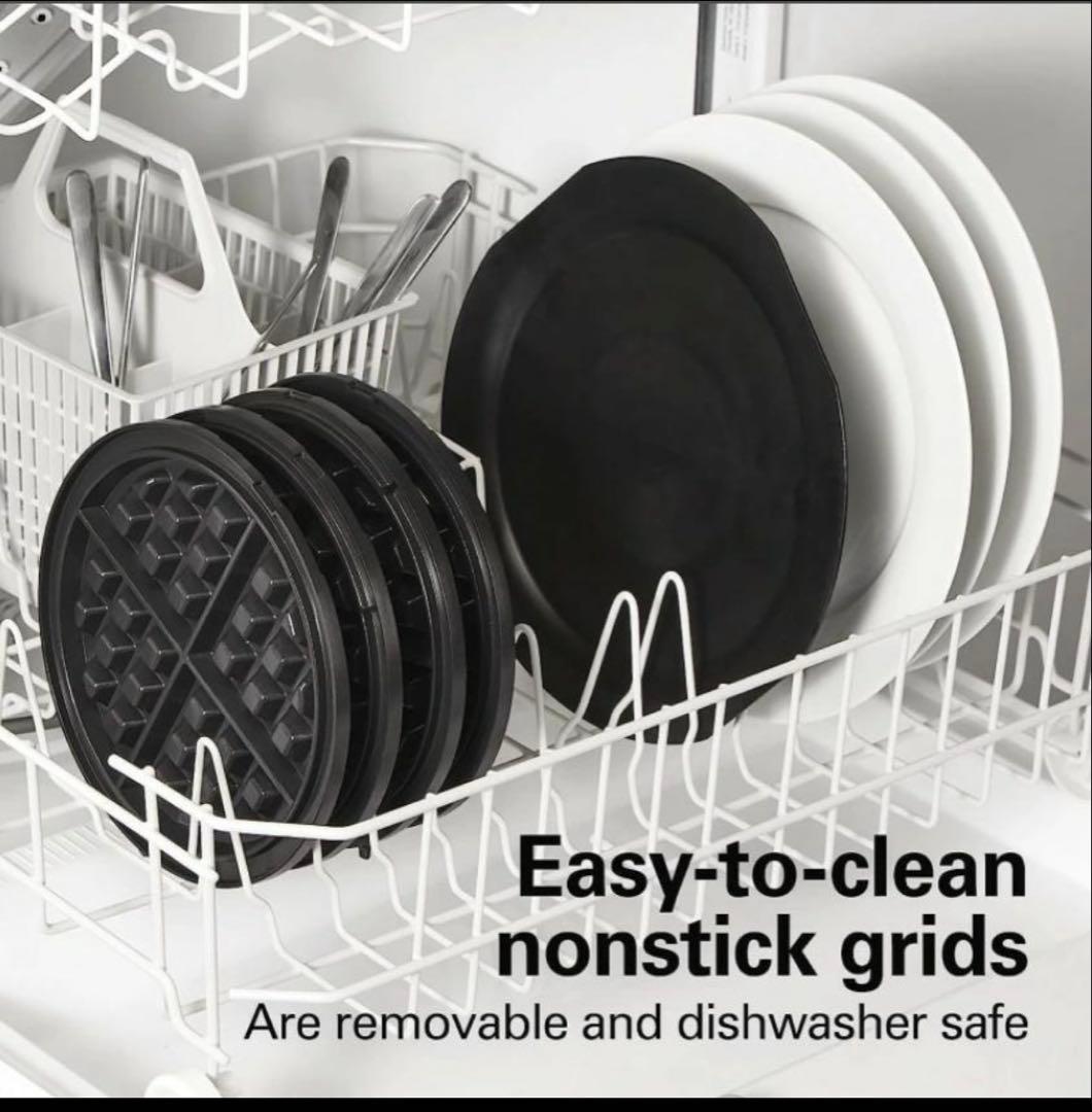 Hamilton Beach ダブルベルギーワッフルメーカー