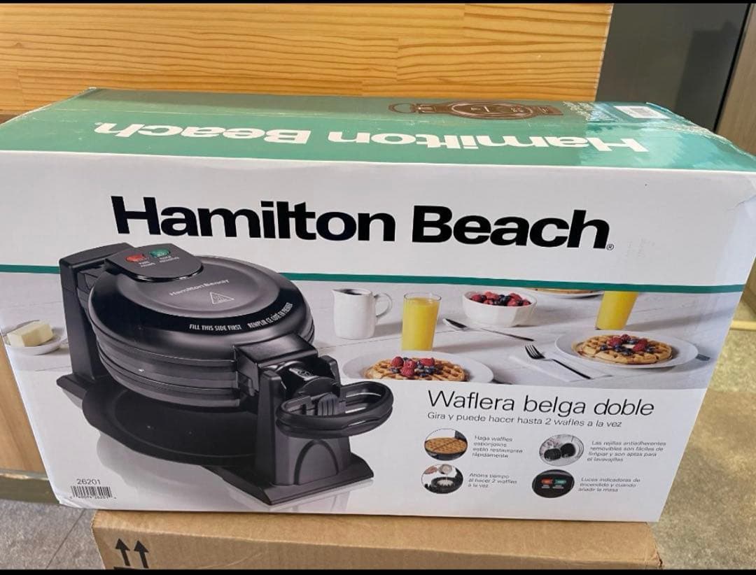 Hamilton Beach ダブルベルギーワッフルメーカー