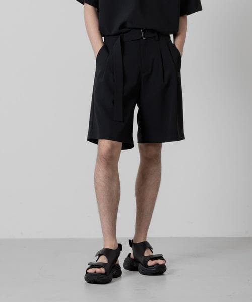 靴 ATTACHMENT 24SS CARF LEATHER SANDAL / 42