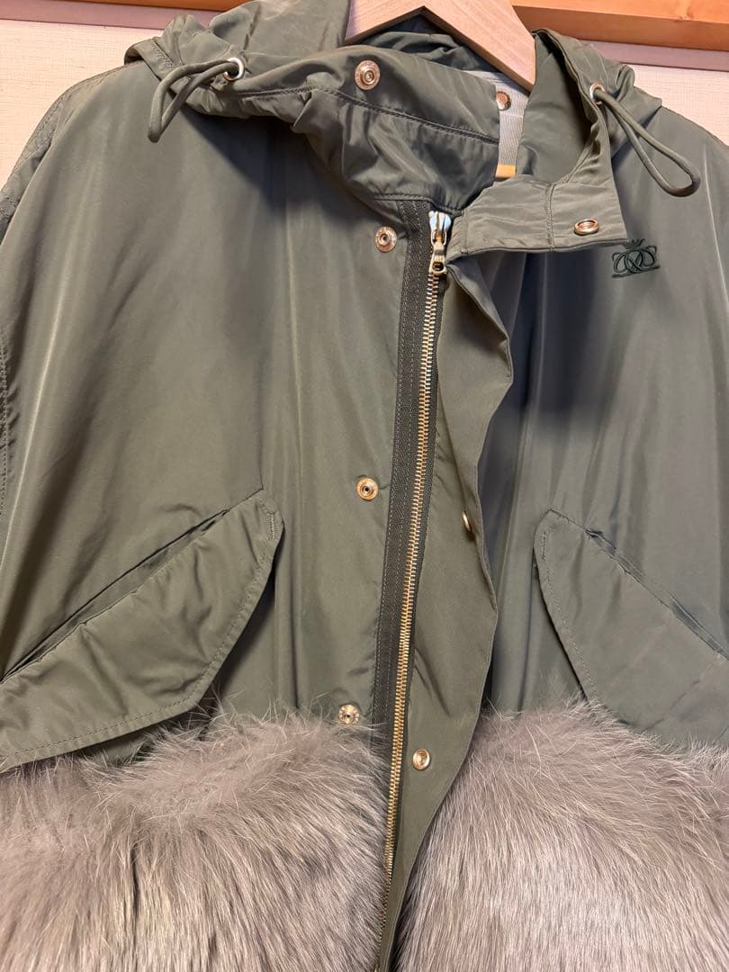 ✨お値引き✨ドゥロワー 38 ライナー取り外し可　モッズコート　コートカバー付き