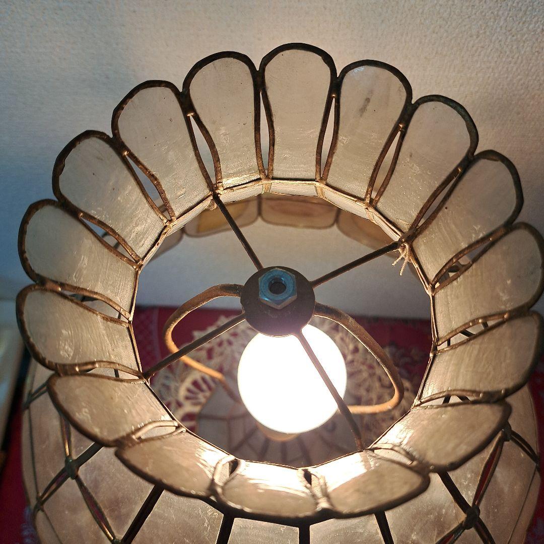 ♡昭和レトロ　フルーツモチーフ 　シェル【貝】シェードランプ♡