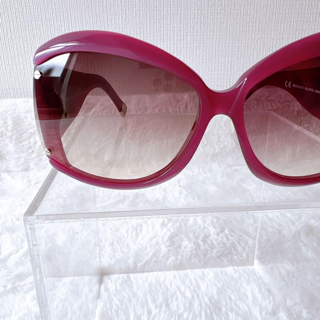 美品BALENCIAGA バレンシアガパープルグラデーションサングラスケース付き