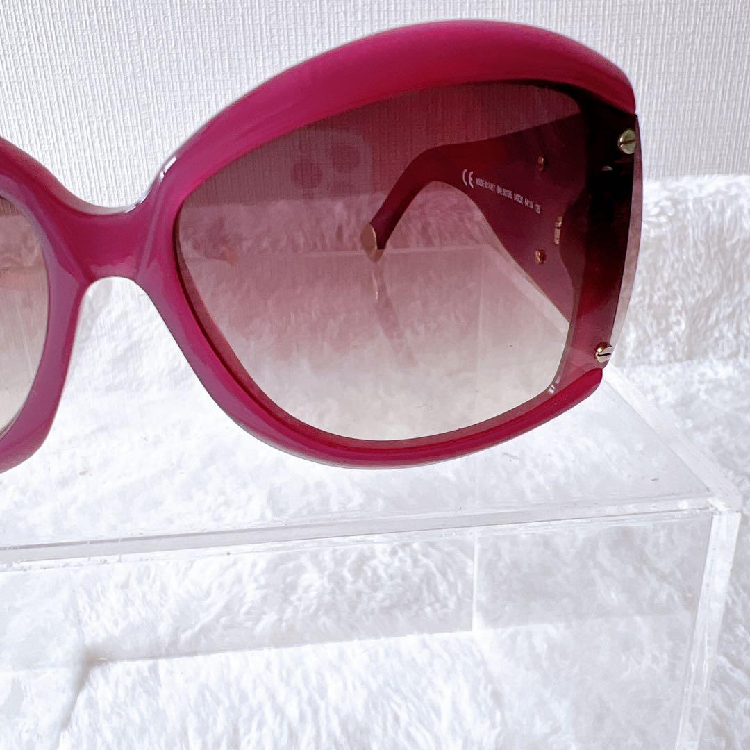 美品BALENCIAGA バレンシアガパープルグラデーションサングラスケース付き