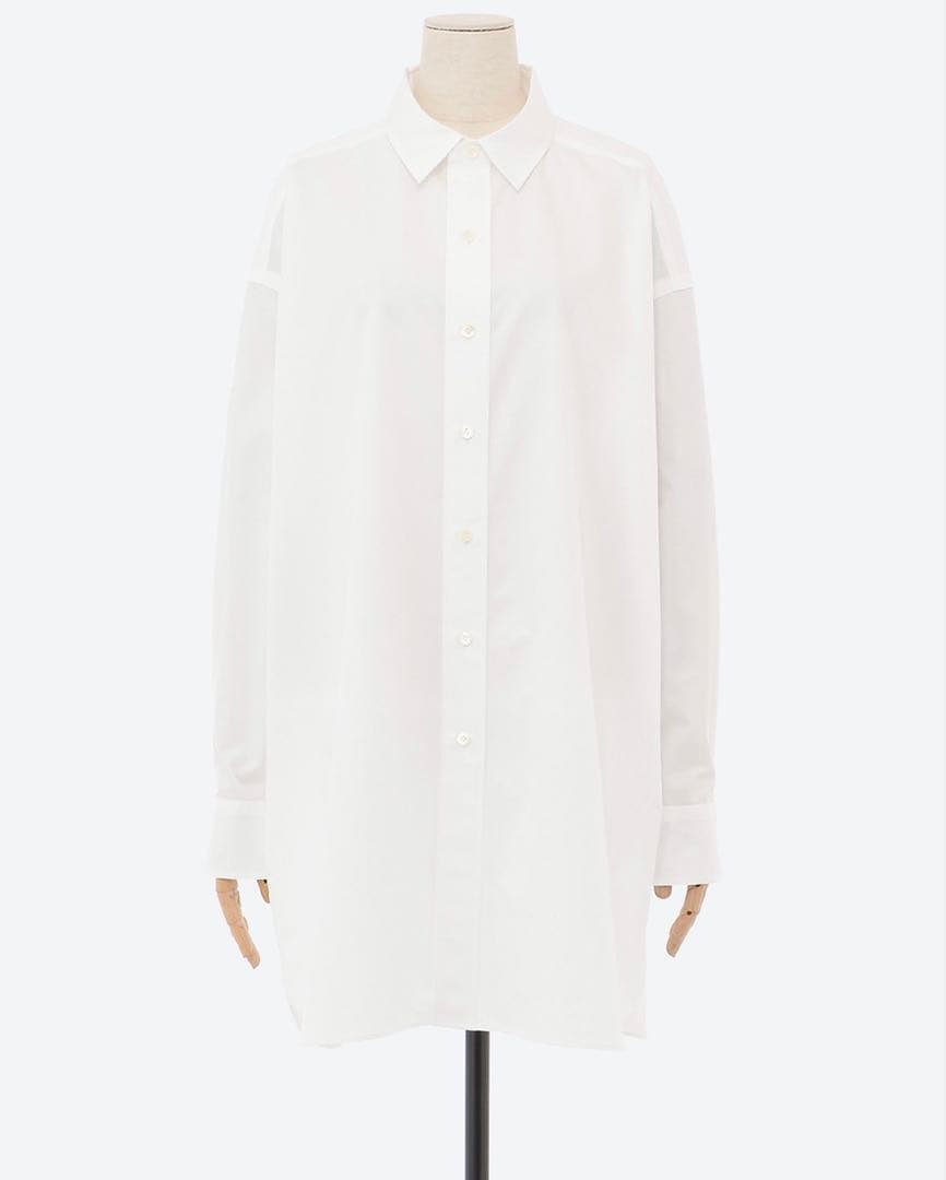 トップス HYKE T/C BIG SHIRT 2024SS