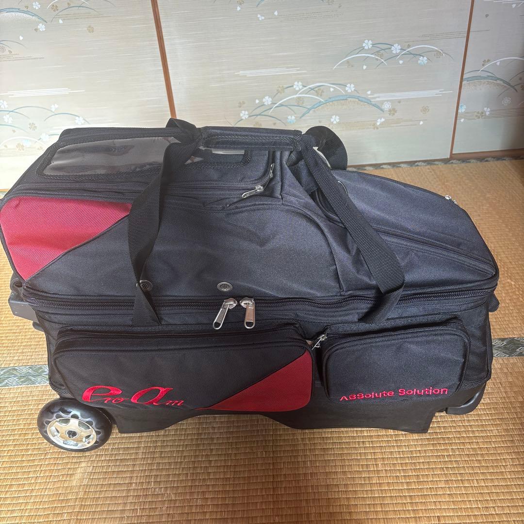 Pro Am ボウリング用バッグ 大型 黒/赤