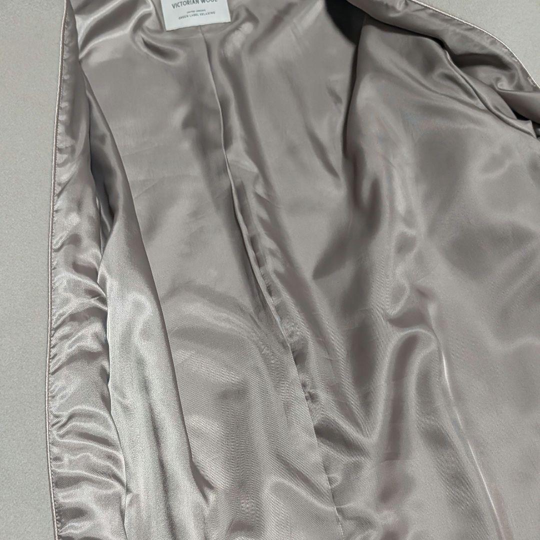 green label relaxing　ヴィクトリアンウールハーフコート　38