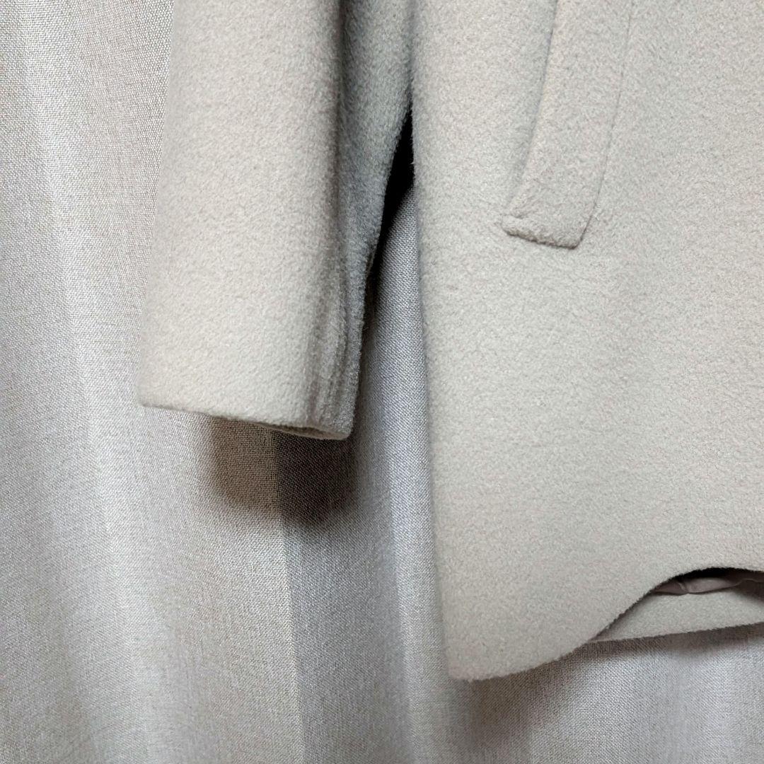 green label relaxing　ヴィクトリアンウールハーフコート　38