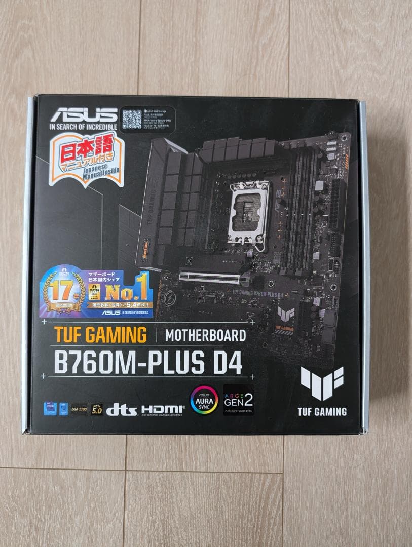 マザーボード ASUS TUF GAMING B760M-PLUS D4