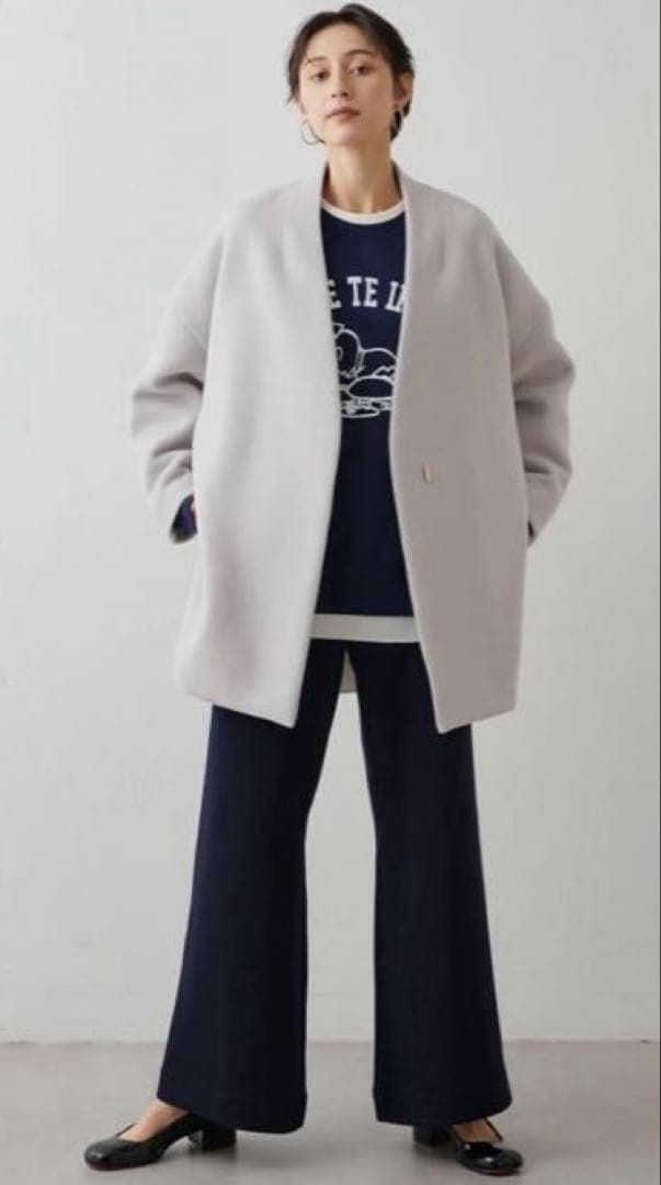 ⭐︎美品⭐︎ Whim Gazette メリンプミドルコート　グレー