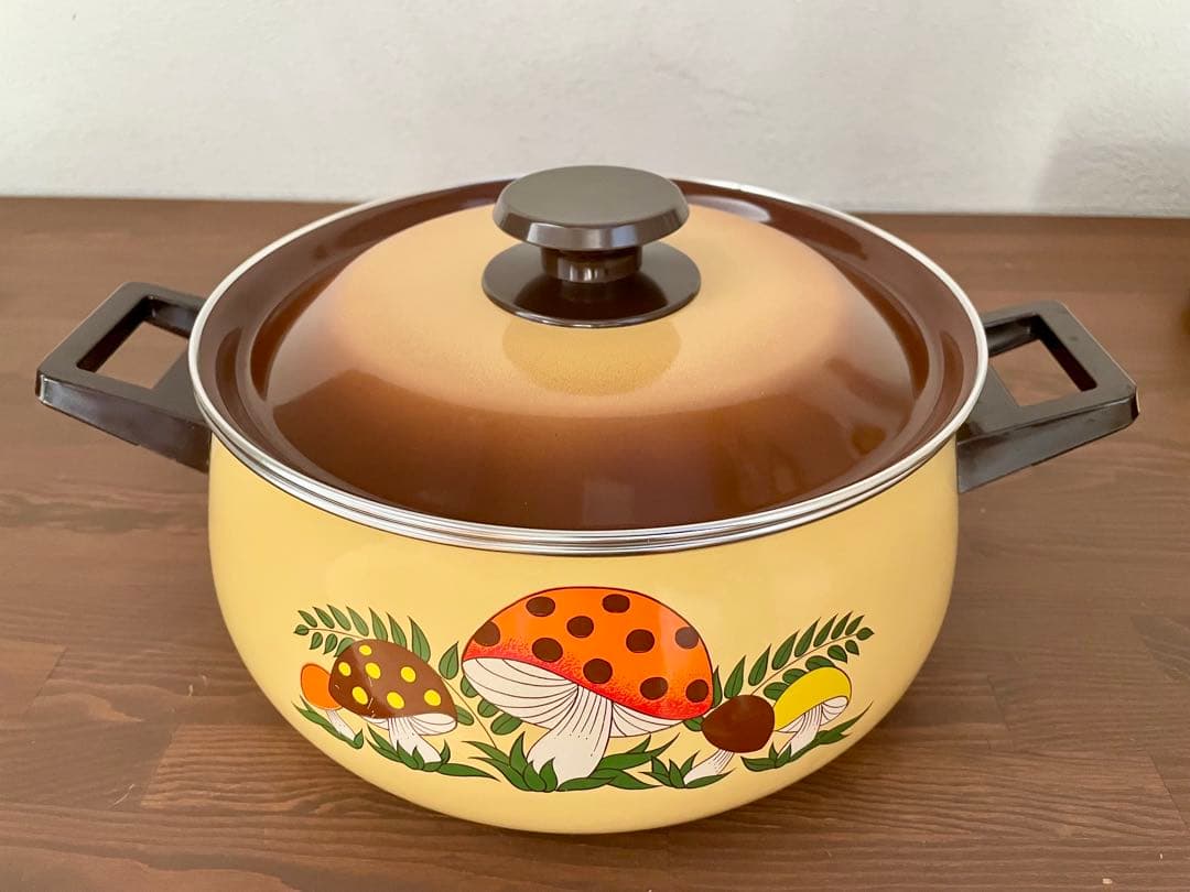 アメリカ ヴィンテージ キノコ フライパン 鍋 レトロポップ アンティーク 料理