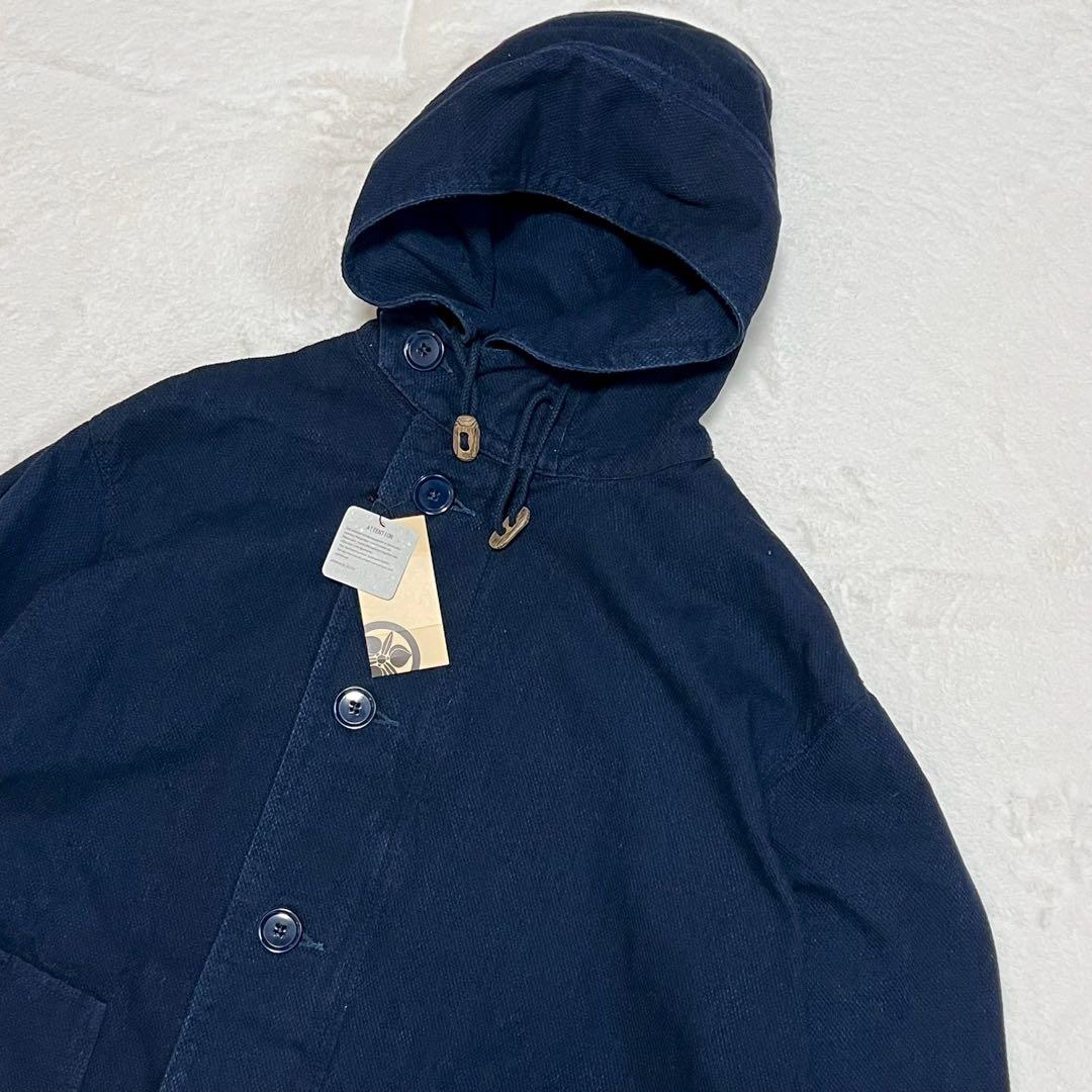 新品 完売品 MOMOTAROJEANS インディゴ モッズコート Lサイズ