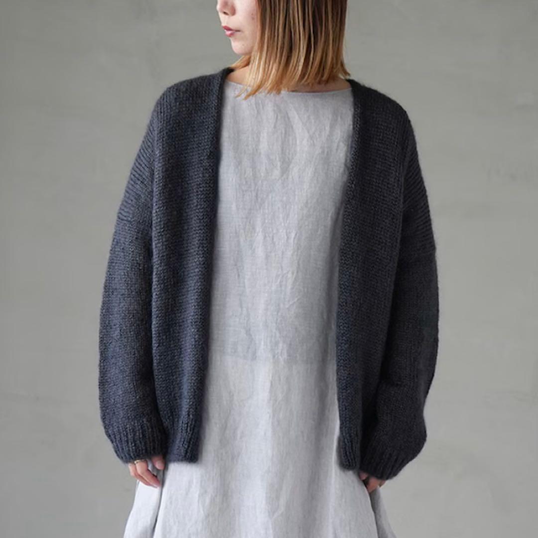 【美品】evameva / モヘア シルク カーディガン