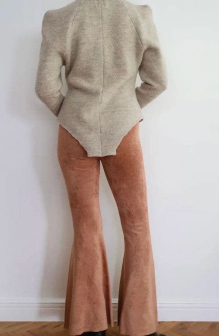 Mediam Mole Knit Bell Bottomsパンツ　2