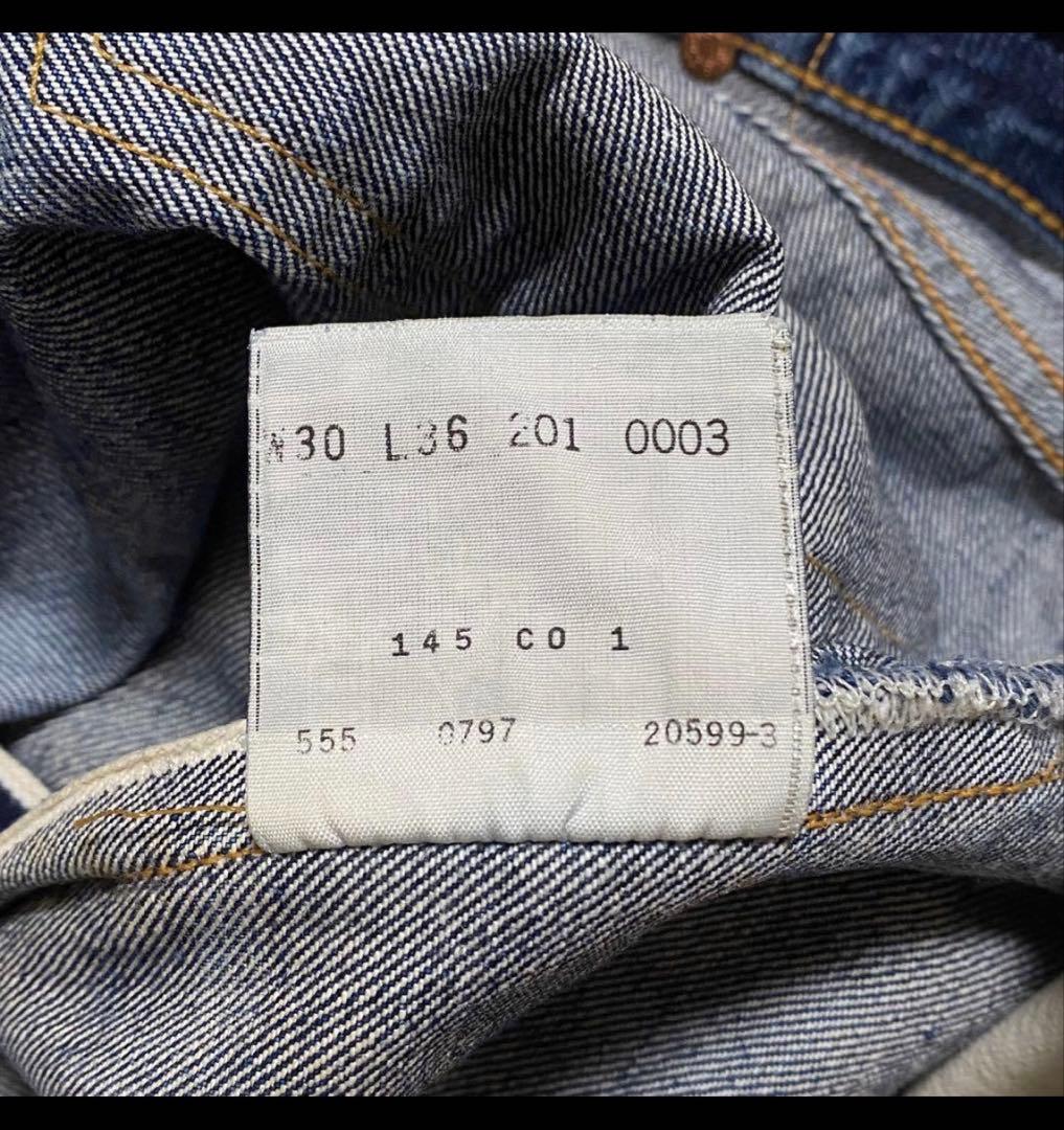 90s LEVI’S リーバイス 201XX デニムパンツ 鬼ヒゲ バレンシア製