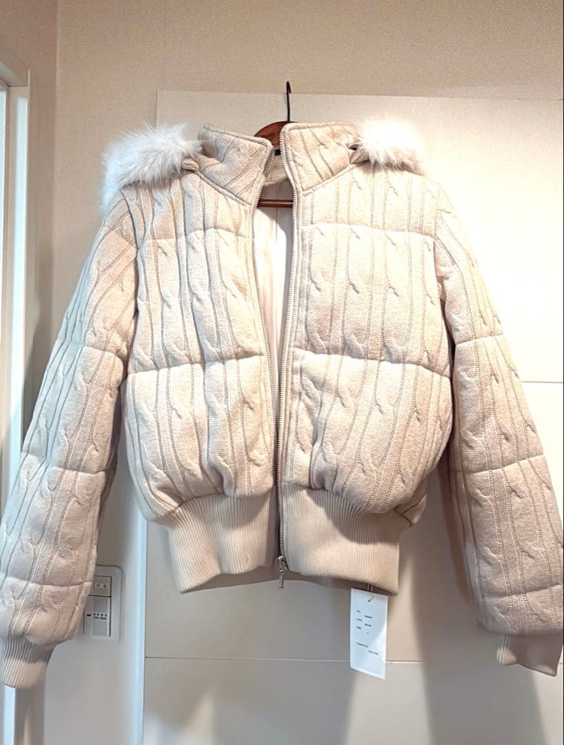 MISTREASSミストレアスCable Knit Padded Jacket