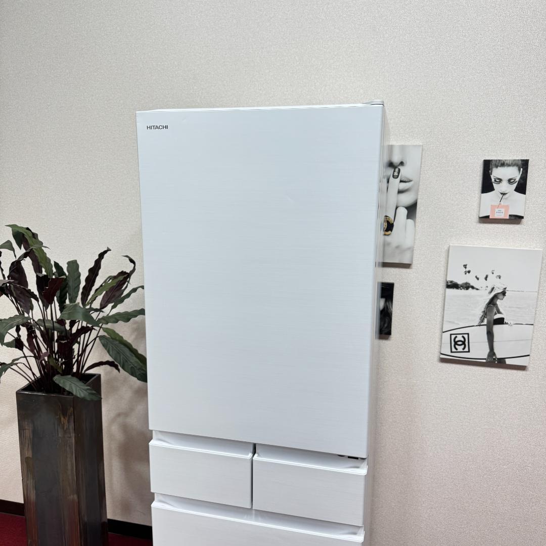 東京23区送料無料　美品日立5ドア冷蔵庫2023年製470L　洗浄/除菌済み