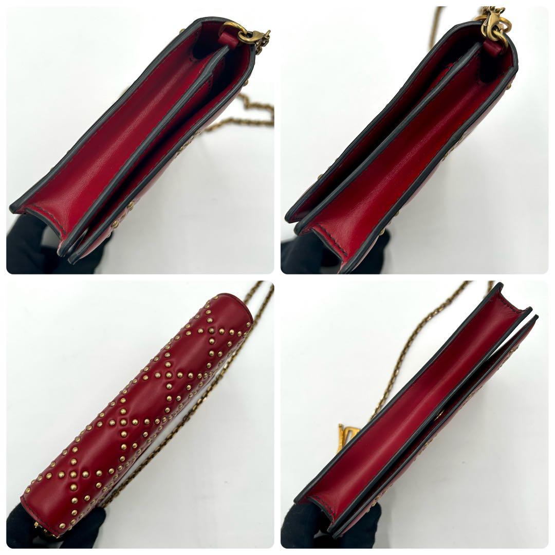 【希少】ディオール　チェーンウォレット　ショルダーバッグ　レディース　カナージュ