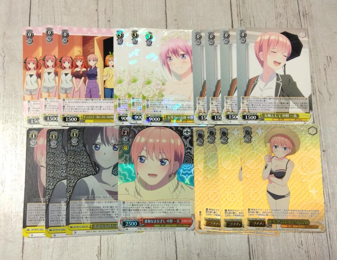 ヴァイスシュヴァルツ　五等分の花嫁　一花　高レート8枝デッキ＋デッキパーツ