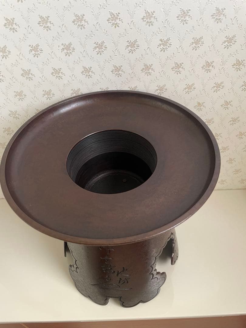 池坊　唐銅製　御玄猪　花器　花生　華道　銅製