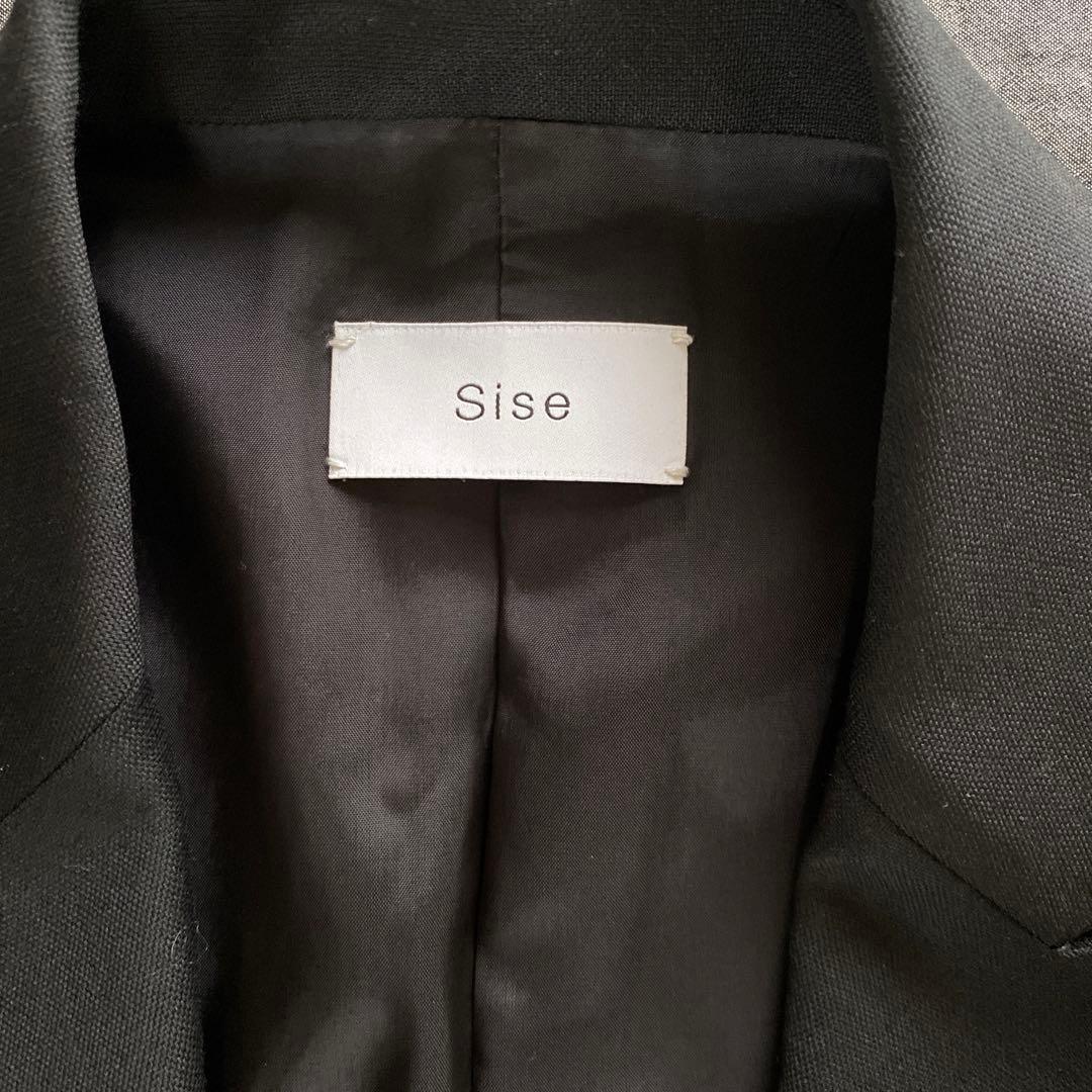 sise シセ　テーラードジャケット　ブラック　１（S）