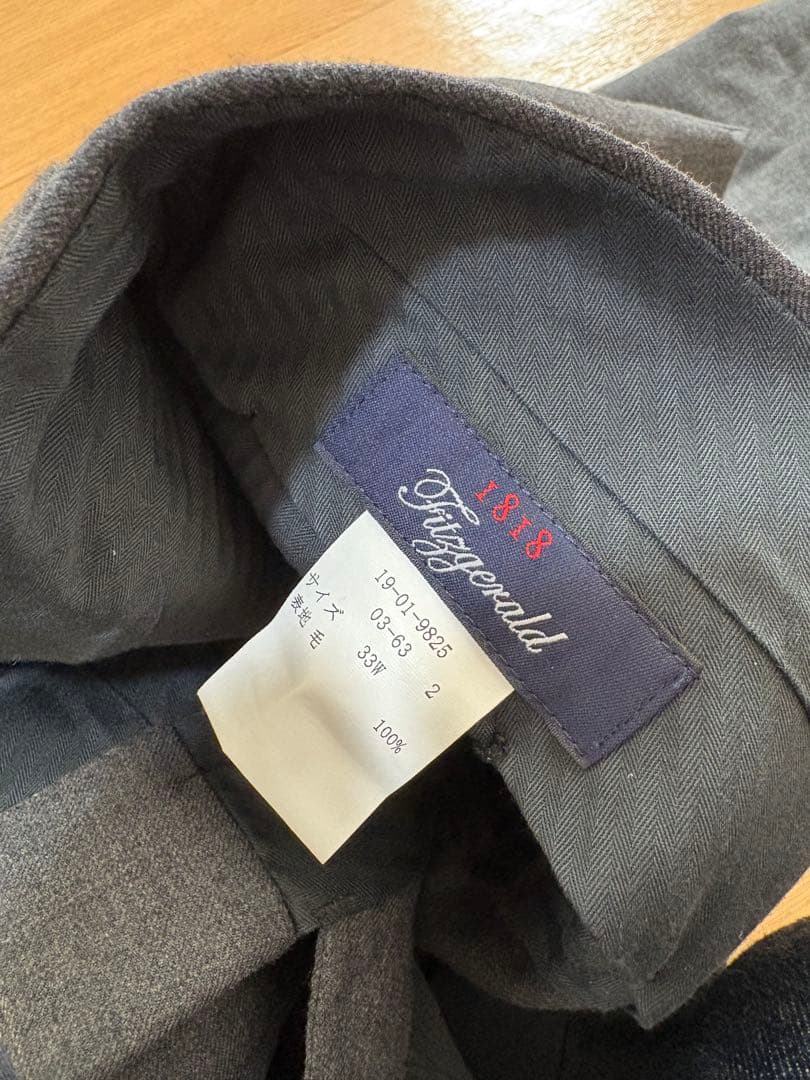 未使用　ブルックスブラザーズ　ウールフランネル　フィッツジェラルド　スーツ　39